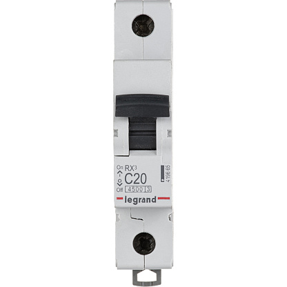 Изображение товара Выключатель автоматический RX3 20А однополюсный C 4,5кА Legrand