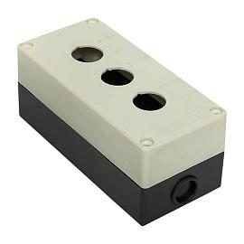 Корпус  КП103 пластиковый 3 кнопки белый (cpb-103-w) EKF