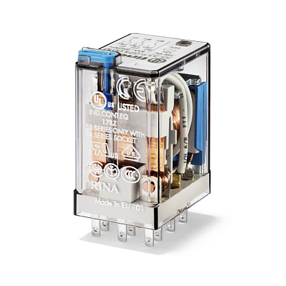 Изображение товара Миниатюрное электромеханическое реле 4CO 7A 230V AgNi Finder