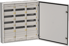 Корпус металлический ЩРн-180 (3х60) 835х830х140мм IP54 серый (две двери)  TITAN 5  TI5-50-N-3X060-54-7035 IEK