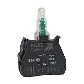 Световой блок OptiSignal D22 A45-SB-VQ3 зеленый 380 В AC с защитой от наводок ZBVQ3 362255 КЭАЗ