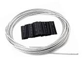 Комплект крепежа в водосточную трубу в 1 нитку, 20 м (трос+крепежи) Extherm DRAIN/1