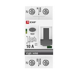 Устройство защиты от дугового пробоя УЗДП 1P+N 10А тип АС afdd-2-10-pro EKF PROxima