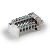 Шина комбинированная N и PE, Cu, N 4 x 16 мм², PE 4 x 16 мм², 500В KN4.204 ENSTO