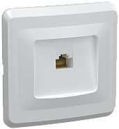 Розетка одноместная RJ45 компьютерная РК10-ВБ Cat5e белый ВЕГА (EKV15-K01-DM) IEK