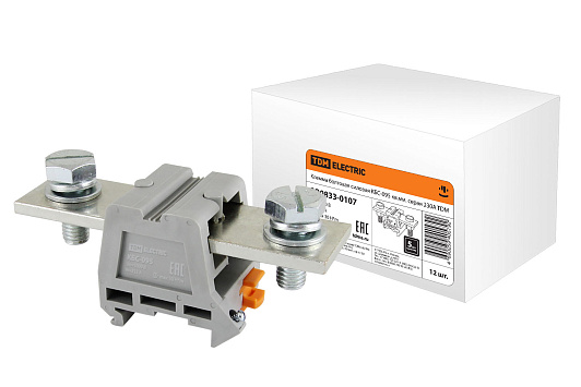 Изображение товара Клемма болтовая силовая КБС-095, 95 кв мм, серая, TDM