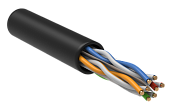 Витая пара UTP кат.6 4x2х23AWG solid LSZH нг(А)-HF черный (305м) LC3-C604-129 ITK