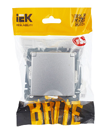 Розетка с з/к/ш с кр. 16А IP20 РСбш10-3-БрА алюминий BRITE BR-R16-16-K47 IEK