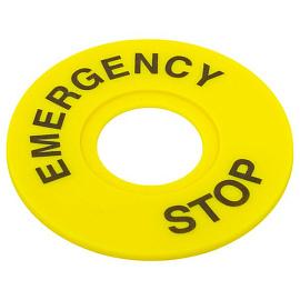 Табличка для кнопок 22 мм EMERGENCY STOP scep-es EKF