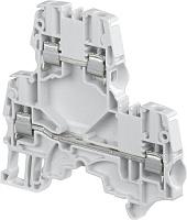 Клемма ZS4-D2 винтовая 4мм.кв., двухуровневая, синяя 1SNK505220R0000 TE Connectivity