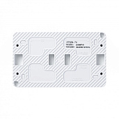 Блок AtlasDesign Profi54 открытой установки выключатель двухклавишный 10А + Розетка Schuko 2P+E с заземлением 16А белый IP54 ATN540174 Systeme Electric