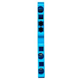 Колодка клеммная самозажимная JXB-ST-2.5 31А 3 вывода синяя plc-jxb-st-2.5-3-blue EKF