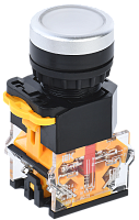 Кнопка D8-11T d=22мм 1з+1р с фиксацией белая BBT30-11T-3-21-K01 IEK