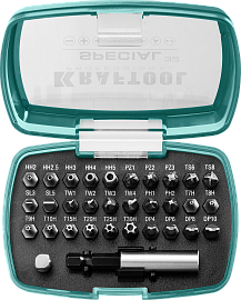 Набор специальных бит с адаптером 32шт KRAFTOOL 2610-H32
