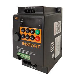 Преобразователь частоты VCI-G0.4-2B 0.4кВт 1.8А 1ф.вход/3ф.выход 198-253В торм.модуль Modbus RTU IP20 00110100 INSTART
